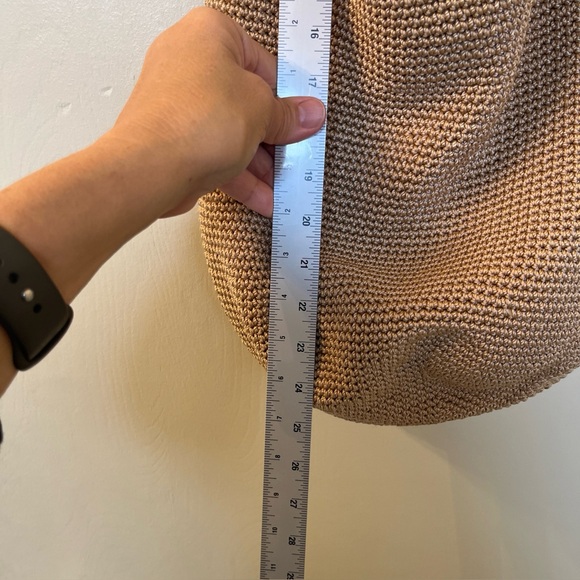 Sak Crochet Woven Shoulder Bag Brown/Beige, Medium New Without Tags - Picture 6 of 10